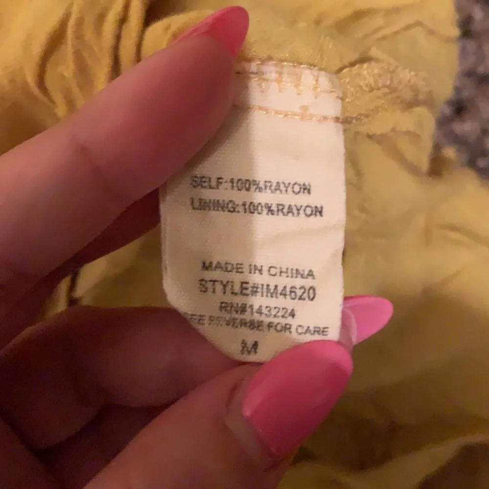 Yellow Ruffle Shorts - Picture 2 of 3